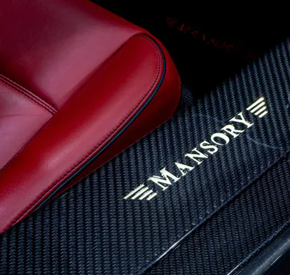 Mansory Lederdetail mit Carbon